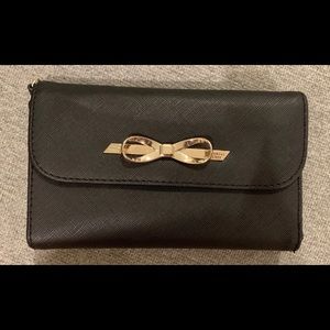 Victoria’s Secret Black Clutch Phone Wallet